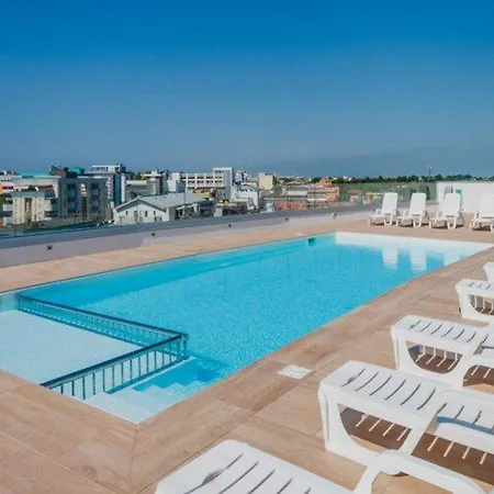 Flat With Panoramic Rooftop Pool * Bibione